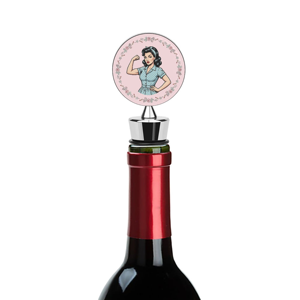 50s Retro Wine Bottle Stopper – Reusable Wine Saver
