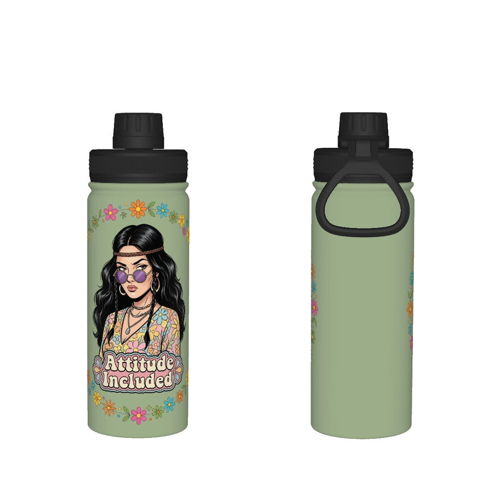70s Retro Insulated Water Bottle (18oz)