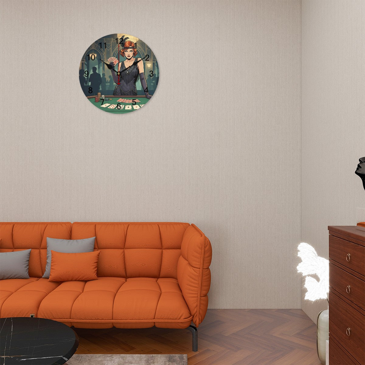 20s Art Deco Wall Clock