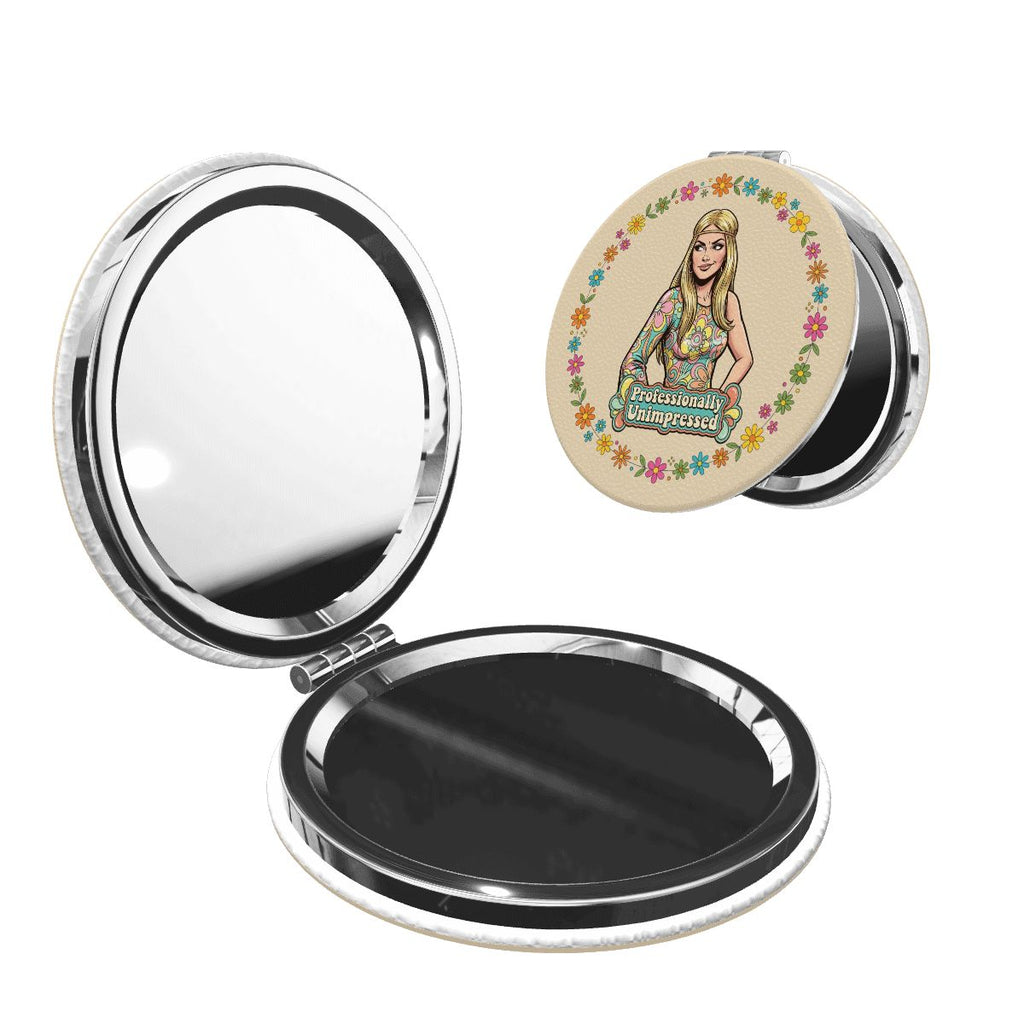 70s Retro Compact Pocket Mirror
